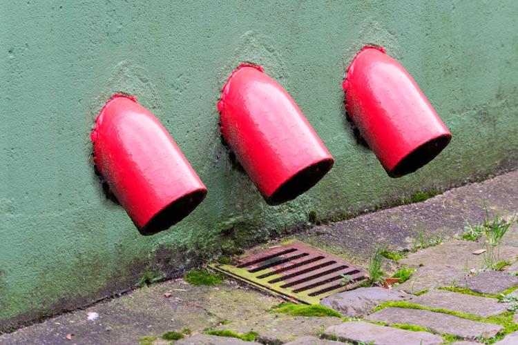 Instalación de saneamiento en edificios: Red horizontal y vertical